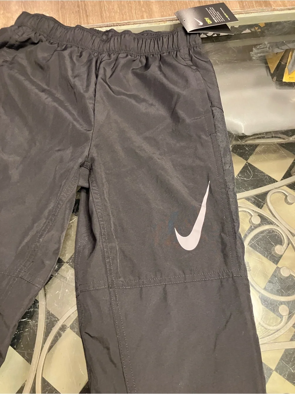 Nike Kids Slim Fit Black Athletic Joggers